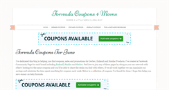 Desktop Screenshot of formulacouponsite.com